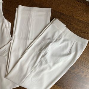 H&M crisp white high waisted pant